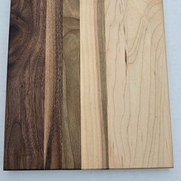 Custom Handmade Cutting Board SolidWalnut and Maple 8x16 inches